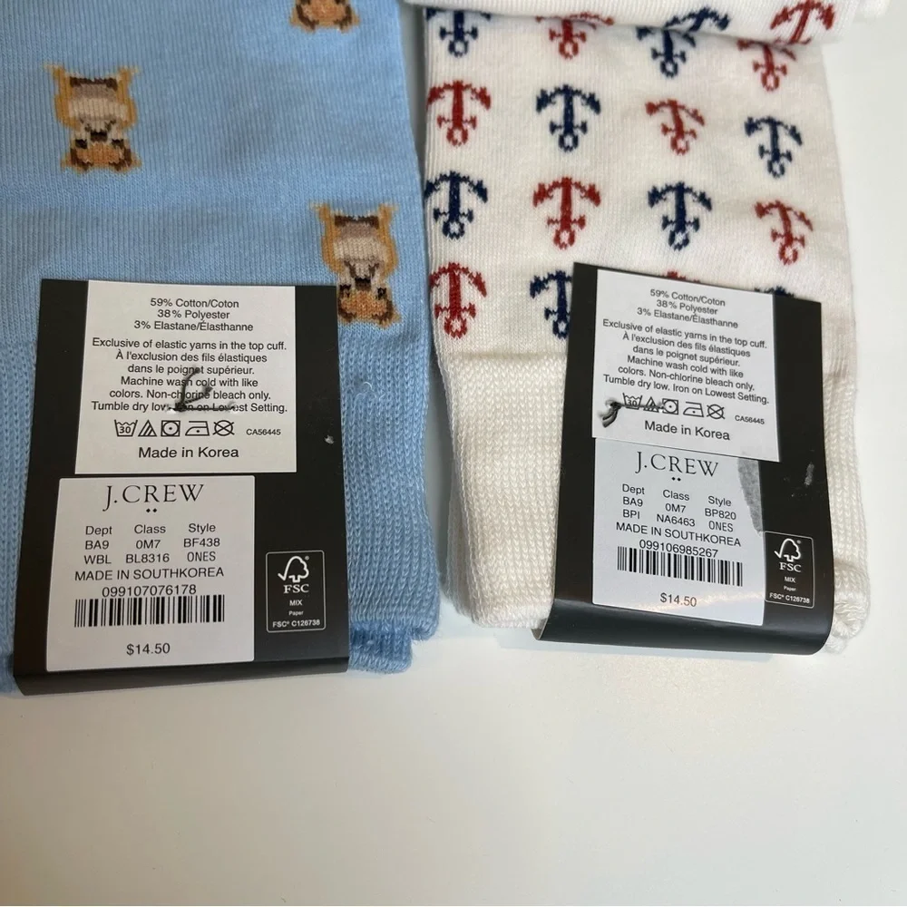 J. Crew Mens socks 2 pair